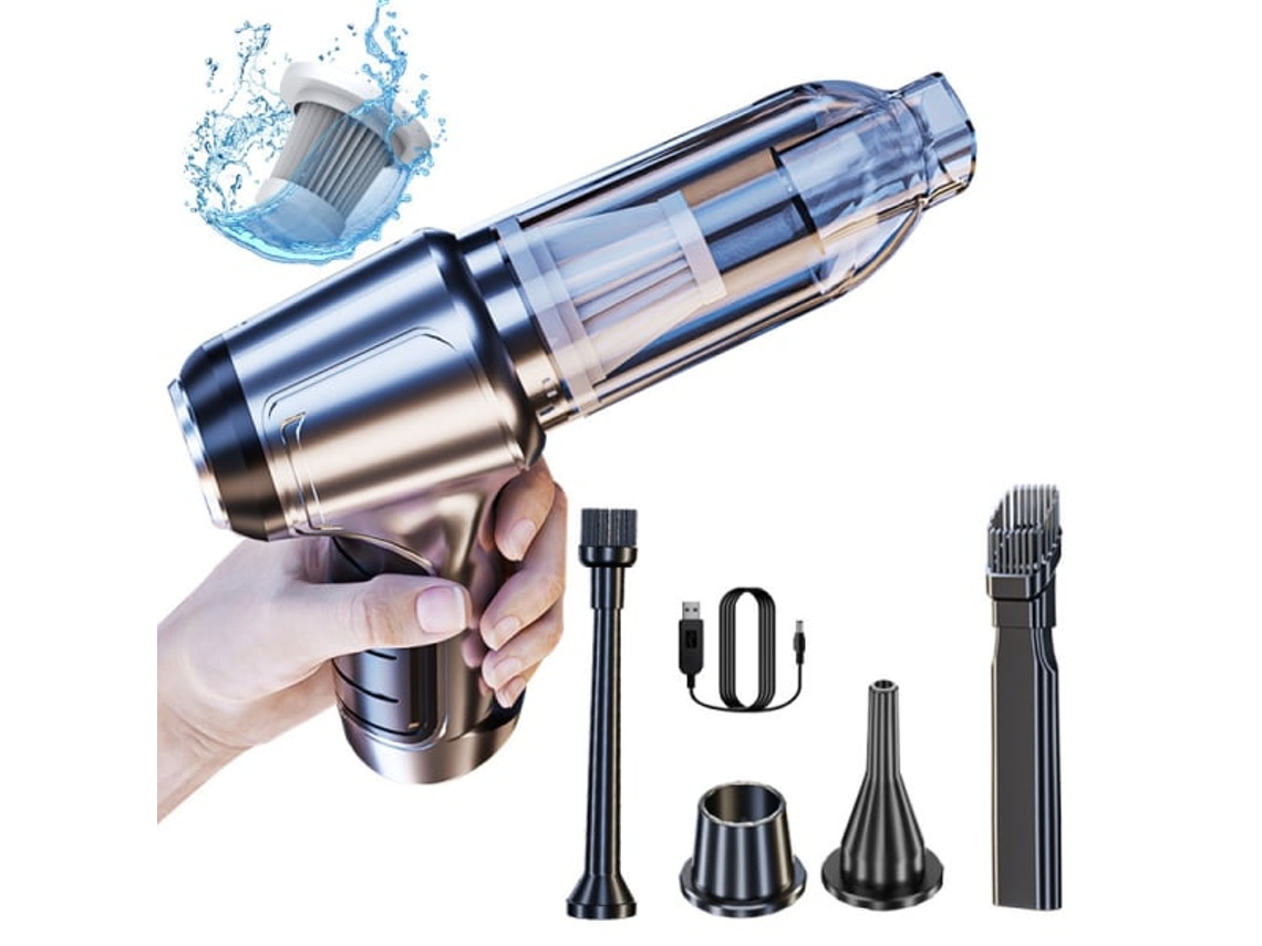 Aspirador De Pó Portátil Sem Fio Com Motor Sem Escovas, Mini Aspirador De Pó Portátil, Acessórios Para Carro Brilvibera