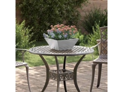 Vidaxl Vaso De Jardim 5 Unid. Prateado 35 X 35 X 15 Cm Aço Inoxidável