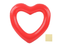 Anel Flutuante Coração 120cm Pvc Resistente Vermelho