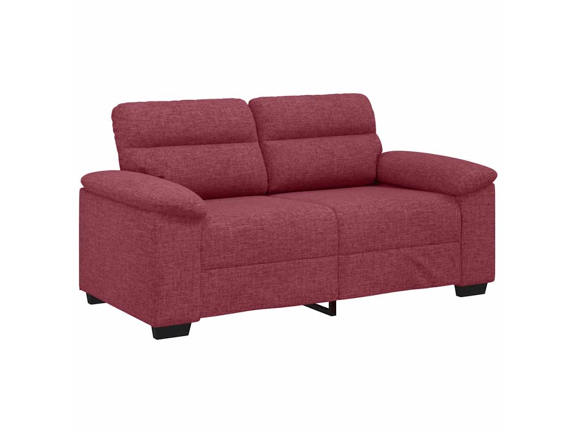 Sofá de 2 Lugares Tecido 160x81x84 Cm Vermelho Tinto MAISON EXCLUSIVE