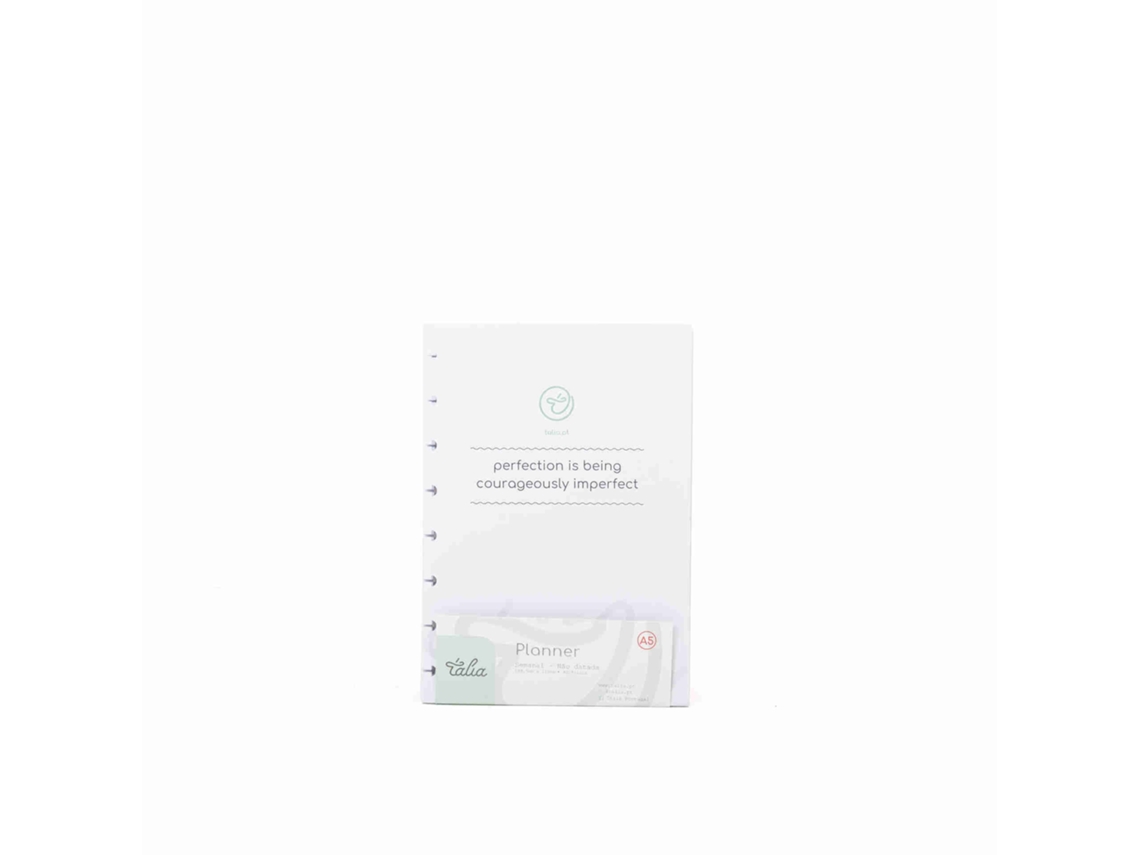 Recarga Papel A5 Pautado Com Calendário Para Caderno Smart Talia