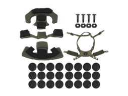 Conjunto de Forro para Casco, Espuma Nylon, Verde Exército S/MARCA