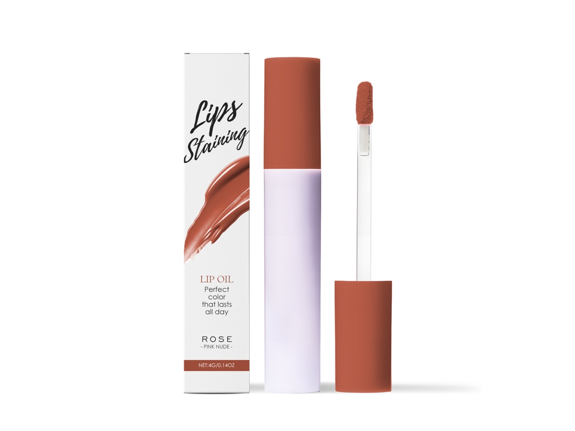 Óleo Labial Rosa Mirror de LAXISCREED para Lábios Nutridos e Aspecto Natural
