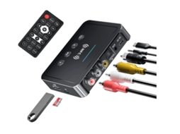 Adaptador de Áudio Bluetooth 5.0 M6 Nfc Transmissor Bluetooth Receptor Transmissor Fm 3 em 1 Receptor de Áudio Sem Fio YIZHOOD