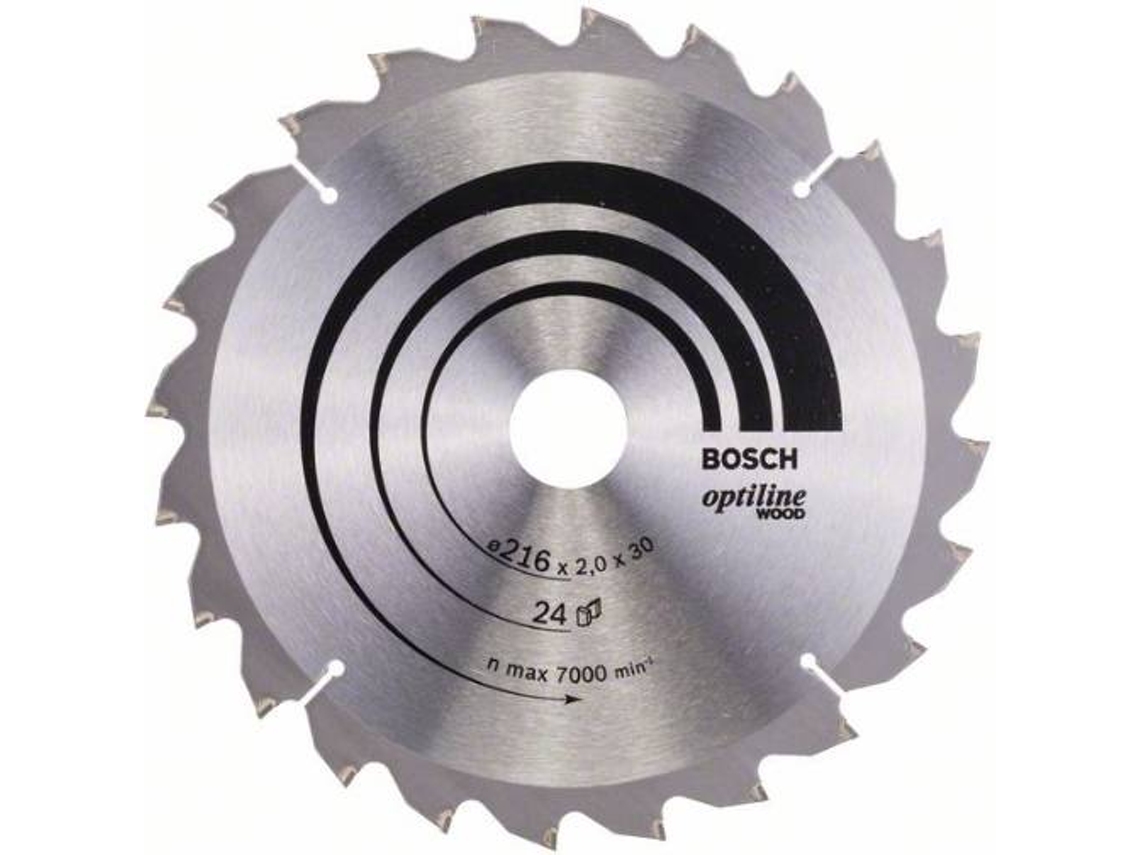 Disco de Serra Circular BOSCH Optiline Madeira 216x30x2.0 mm - 24