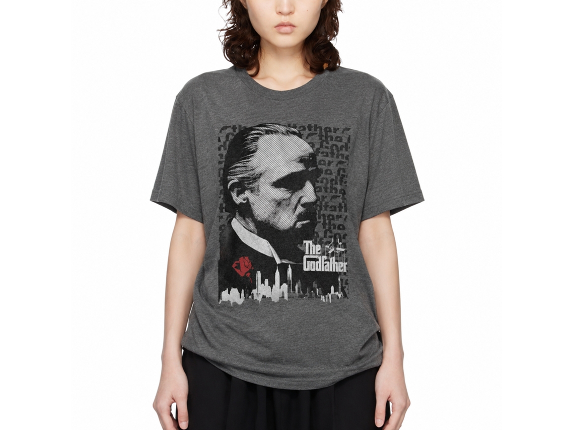Rockinstone Godfather Movie Heather Graphite Adult T-shirt Size:xl