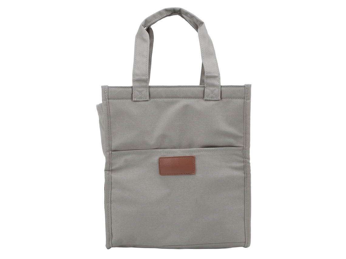 Bolsa Térmica Para Almoço Isolamento Simples Alumínio Capacidade Grande Cinza