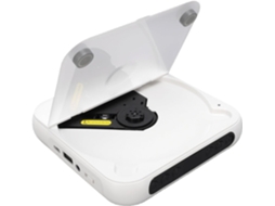 Leitor Cd Portátil Fabater Com Bluetooth, De De Mesa Com Som Hifi, Entrada Aux De 3,5 Mm E Rádio Fm