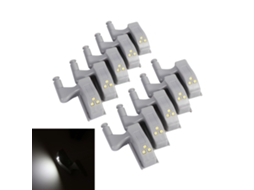 2026 10 Peças de Luz Led para Dobradiças de Armário Gabinete Alacena Wardrobe Cozinha Lar (branco Frio)