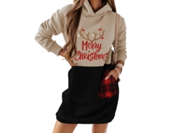 Casaco De Natal Laxiscreed Para Mulher, Estilo Casual, Aberto, Confortável, Tamanho Xxl Azul