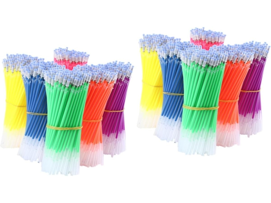 Pacote Com 100 Refis De Caneta Em Gel, Pontas Coloridas Para Escrita,