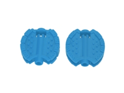 2 Peças Pedal De Bicicleta Infantil Plástico Para Triciclo E Bicicleta Para Crianças Acessório De Rodinha Azul