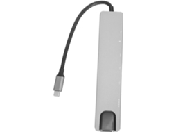Hub Adaptador Multi-usb 8 Em 1 Com Corpo Liga De Alumínio, Resistente