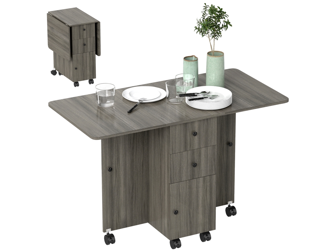 Sofá de 3 Lugares com Puff Modular, Apoios de Braço, Cinza Escandinavo, 193x136x85 Cm