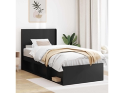 Vidaxl Cabeceira Preto Pb