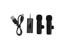 Microfone Lavalier Wireless LAXISCREED 1tx 2rx