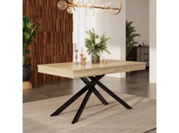 Esta Mesa De Jantar Retangular E Extensível É Adequada Para 6 A 8 Pessoas E Pode Ser Utilizada Em Salas De Jantar, Cozinhas E Salas De Estar.