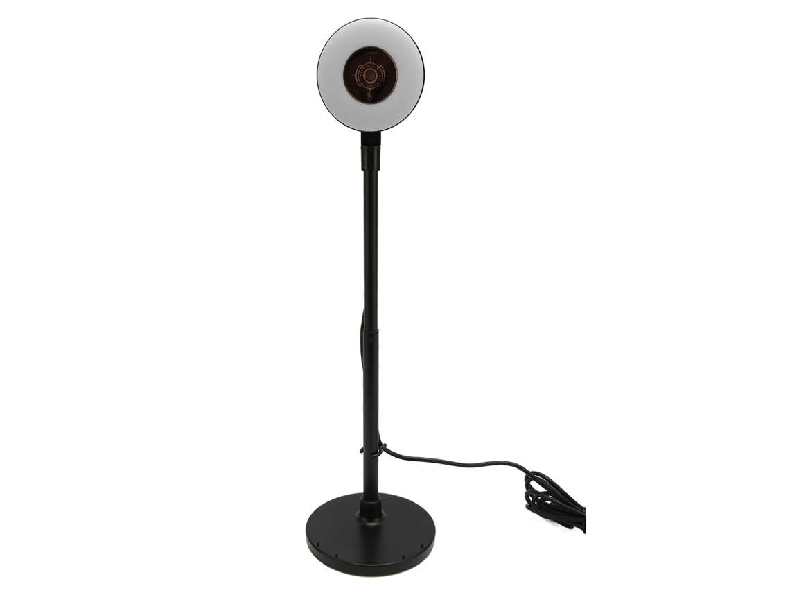 Webcam HD 1080p com Luz Ajustável e Microfone Embutido | S/MARCA