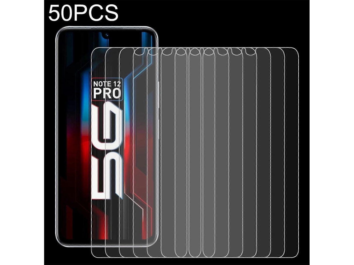 50 Unidades De Película De Vidro Temperado 9h 2.5d De 0,26 Mm Para Infinix Note 12 Pro 5g (50 Unidades)