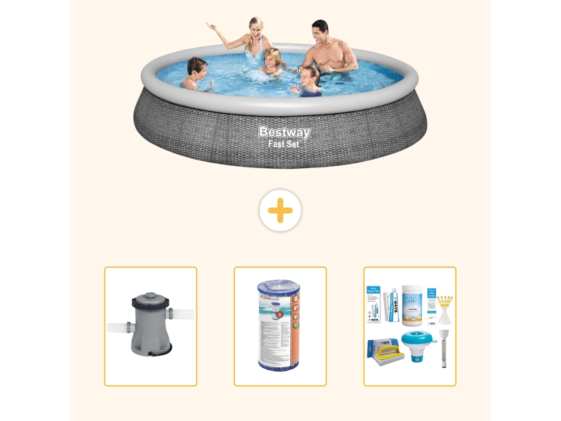 Bestway Piscina Bestway Fast Set Redonda - 396x84 Cm - 4-peças S22674