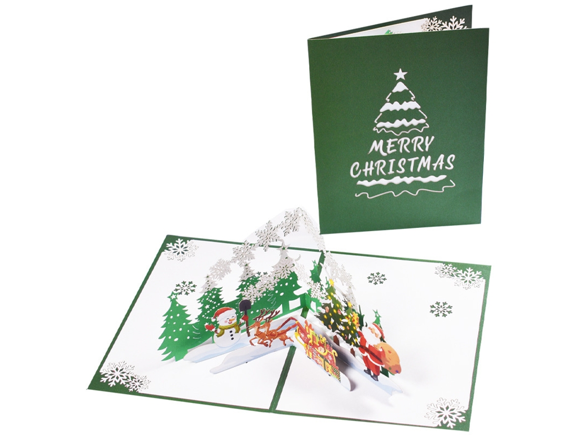 Pacote Com 2 Fontes De Saudação De Natal Floresta De Natal Aquaforge