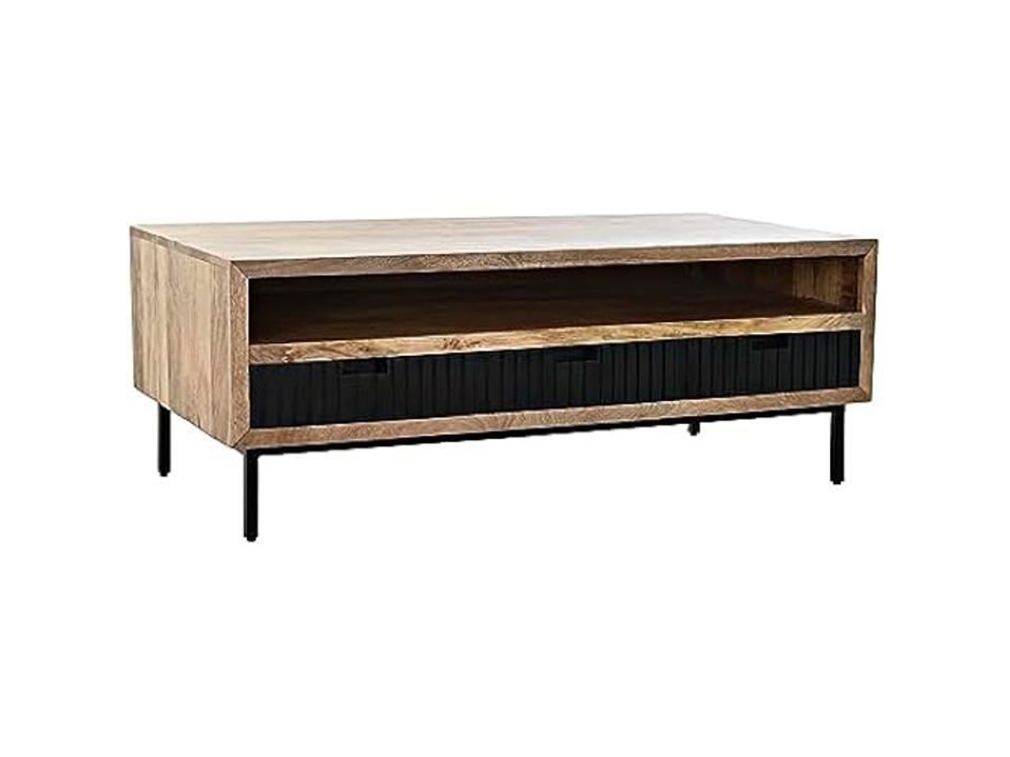 Mesa de centro DKD Home Decor, design em metal marrom e marrom, 120 x 60 x 45 cm