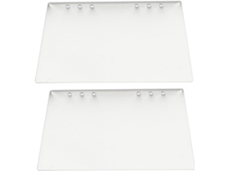 Capa para Notebook A6 em Acrílico Fosco Transparente, 2 Peças, Recarregável com 6 Furos, Resistente a Rasgos, Capa