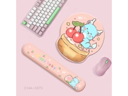Almofada HEXINYIGJLY Apoio Punho Teclado Rato Espuma Memória para Gaming, escritório Dragão Azul Pequeno | HEXINYIGJLY