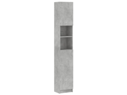 Bathroom Cabinet, Bathroom Cabinets Vidaxl Cinzeto Madeira Processada (n/a)
