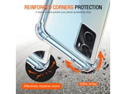 Capa Realme Vidros Temperados Proteção Para Oppo Oppo A96 4g / A76 4g / Realme 9i Hongwe. Transparente