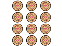 Apoios de Copo de Tecido Bordado para Bebidas com Design Floral Étnico Vintage NEVEANCE