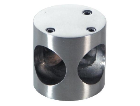 Nudo conector cabine 3p tubo 25mm inoxidable