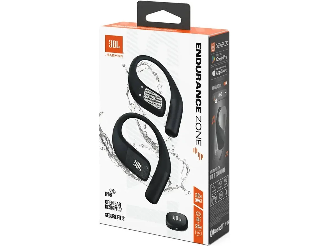 Auriculares Desportivos JBL Endurance Zone (Open-Ear - Microfone - Preto)