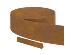 Conjunto 4 Borda Retangular Para Jardim Vidaxl Castanho Aço
