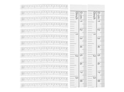 Fita Métrica De Papel Dupla Face De 150 Cm, Rolo Com 50 Unidades | Branca, Leve