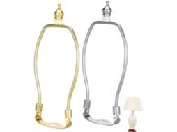 Luminária De Chão De 15 Cm (6 Polegadas), Suporte Da Cúpula Em Metal Cromado E Dourado, Estrutura Em Forma De Chifre.