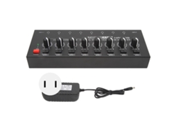 Amplificador De Fones De Ouvido Ha800s 8 Canais Ultra Baixo Ruído Mixer Estéreo Compacto Us Plug 100‑240v