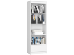 Estante Branca R60 1 Gaveta 4 Prateleiras 60x180x35 Cm Móvel Autônomo