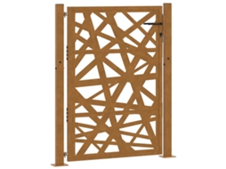 Maison Exclusive - Portão De Jardim 100x125 Cm Em Aço Resistente Às Intempéries Com Design Leve