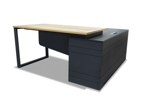 Secretaria Executiva 1600x1600x750mm Com Armário Rabat Riva Riva Office