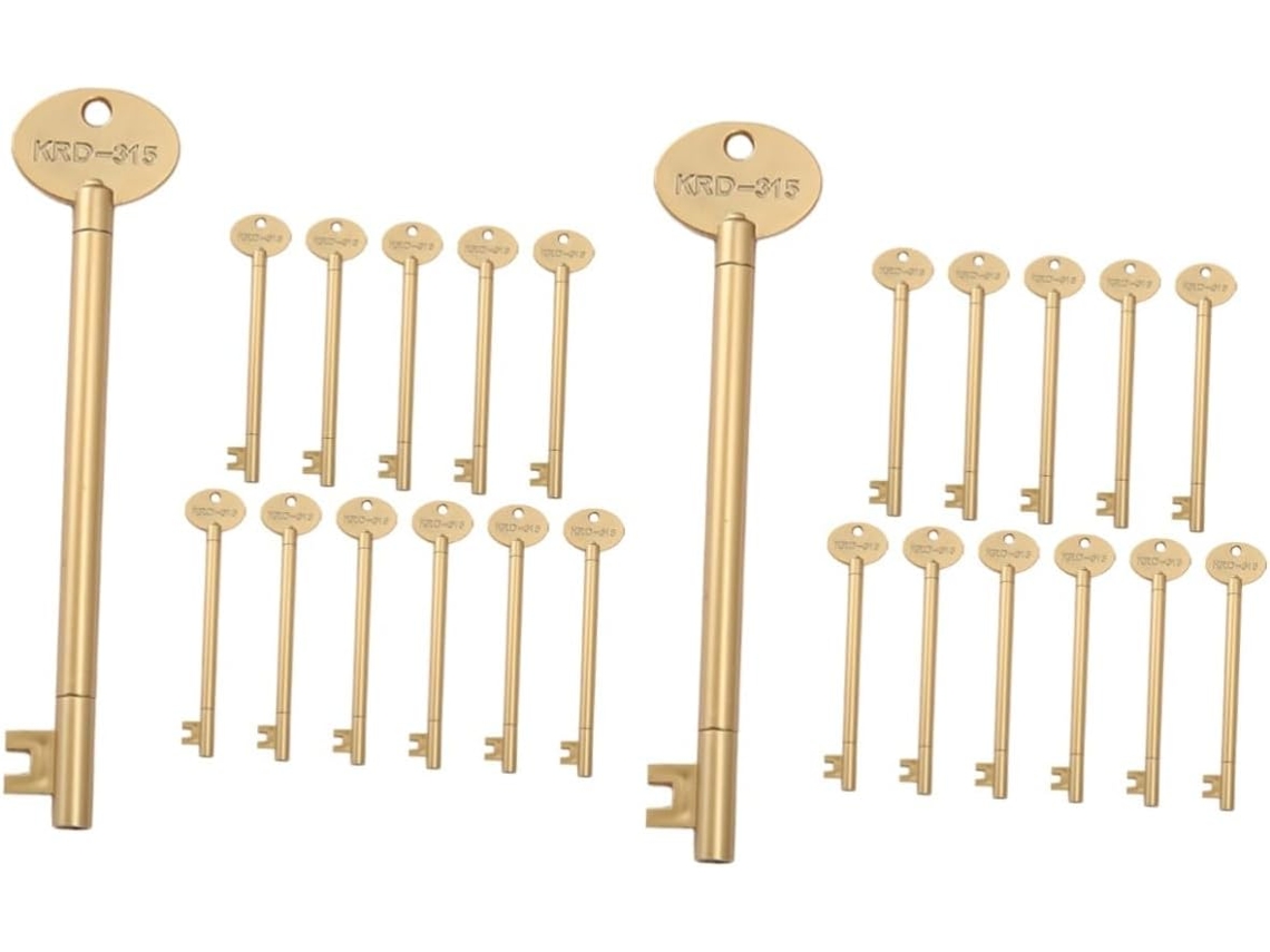 Nuobesty Conjunto De 24 Canetas Gel Modeladoras Em Formato Chave,