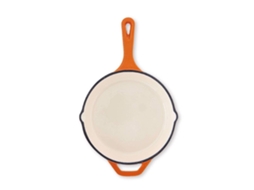 Frigideira de ferro fundido Kasa Orange de 8"