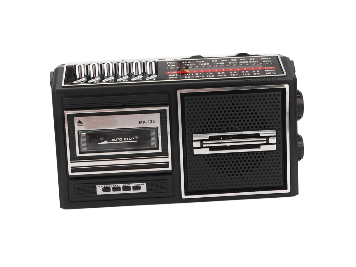 Gravador de Rádio Cassete EOOCOO com Reprodução de Fita