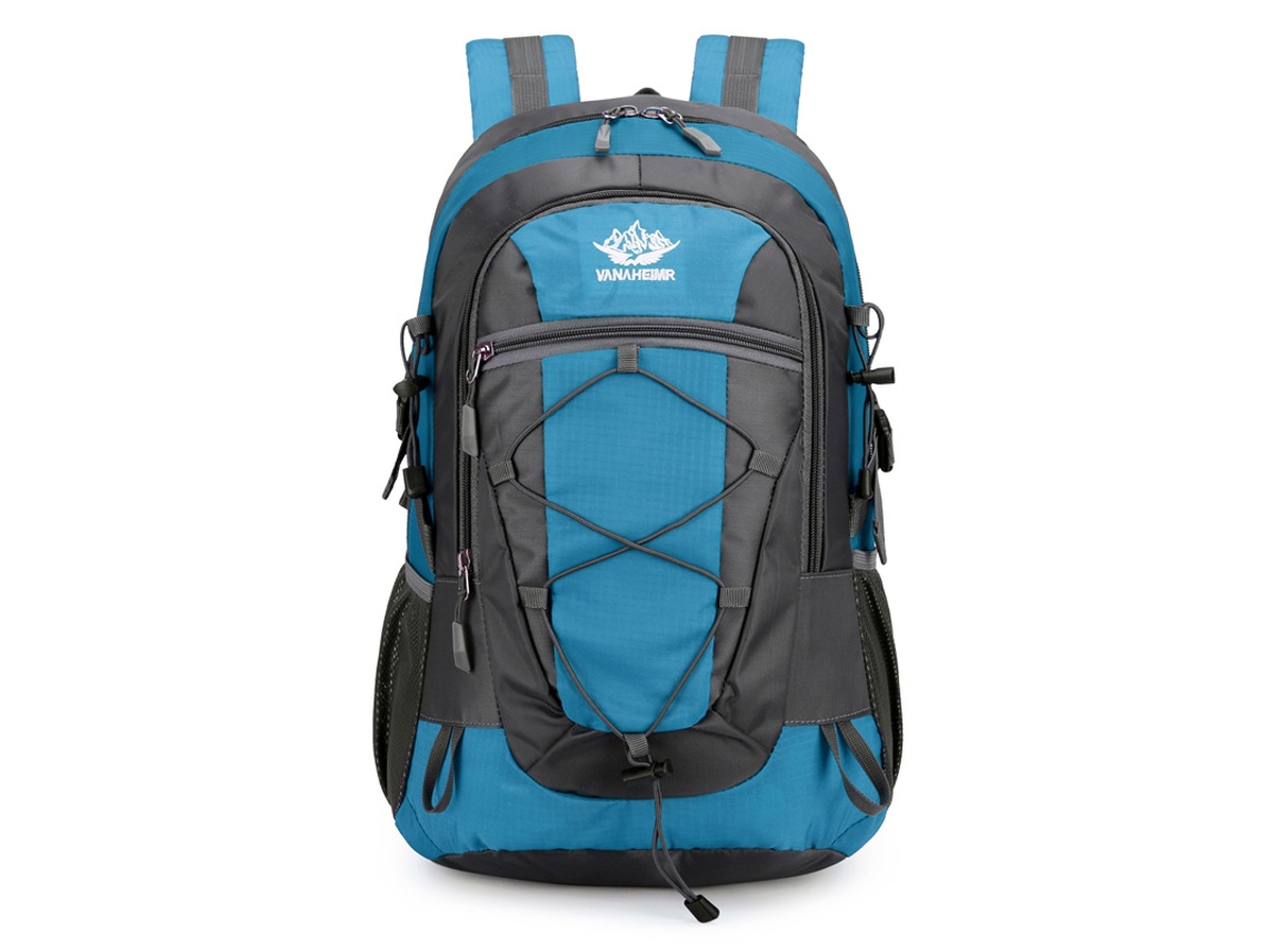 Mochila de caminhada de grande capacidade (azul royal), ideal para viagens e lazer.