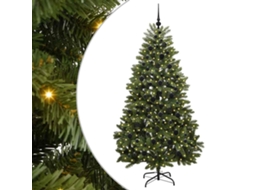 Conjunto 1 Árvore De Natal Artificial Vidaxl Verde Pvc (210 Cm)