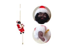 Escada De Natal Laxiscreed Com Luz Vermelha, Branca E Dourada Para Decoração Festiva