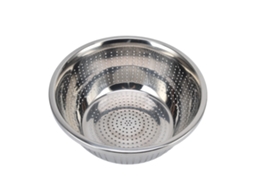 Cesta de Lavagem de Legumes Aço Inoxidável 304 Multifuncional Prata 28cm para Cozinha