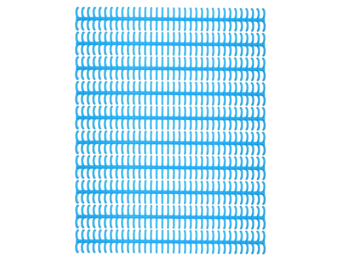 10pcs Espinha de Encadernação 34 Furos Anéis de Folha Solta Plástico Desmontável Diâmetro 12mm Azul