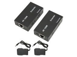 Extensor de interface multimídia Hd, plug and play, com função Edid, 4k, 120m, transmissor e receptor, us plug | S/MARCA