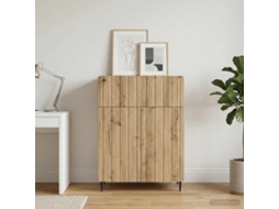 Vidaxl Buffet Carvalho Arttisan 66 X 34,5 X 92 Cm Derivados De Madeira